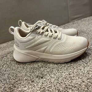 RBX Cream Sneakers with Mesh Upper and Cushioned Midsole
